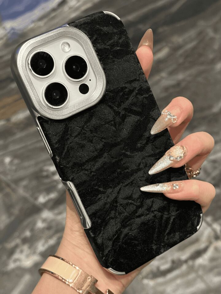 Luxury Snow Mountain Velvet Texture Phone Case – Stylish & Premium Protection