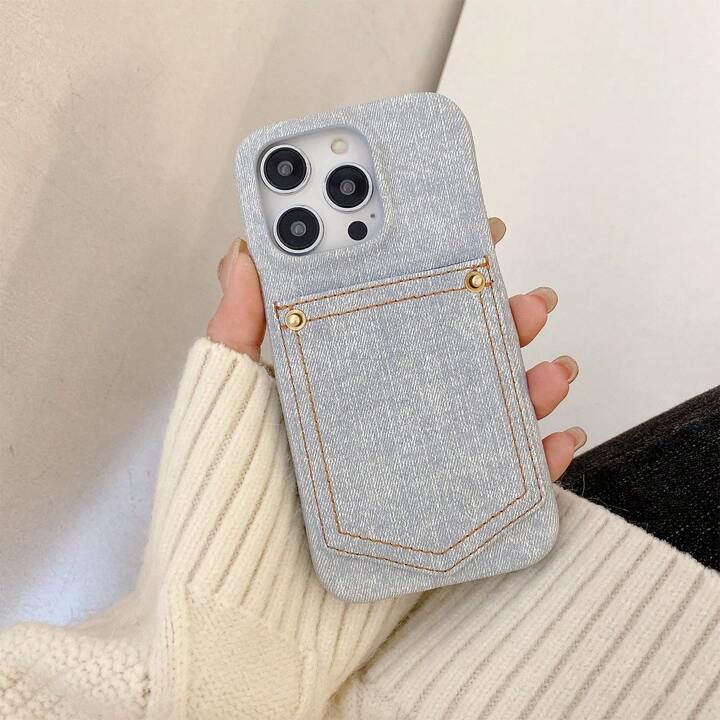 Retro Denim Style PU Leather Phone Case – Vintage Look, Modern Protection