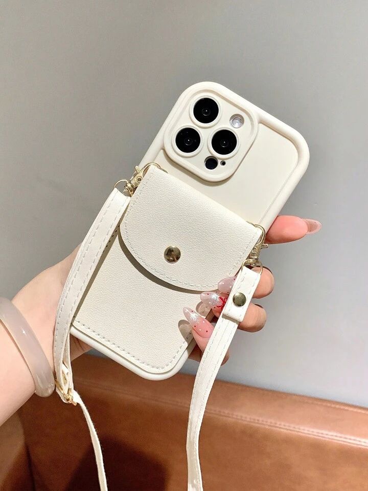 Apple Diagonal Card Holder Phone Case – Sleek & Functional Design