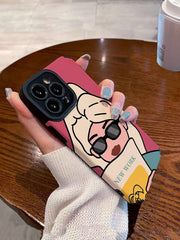 Apple Cartoon Girl Pattern Phone Case – Premium Quality for iPhone 14 Pro Max / Iphone 16 Pro Max