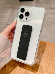 Luxury Metal Airplane Logo PU Leather Magnetic Stand Phone Case | Shockproof, Waterproof & Scratch-Resistant Cover