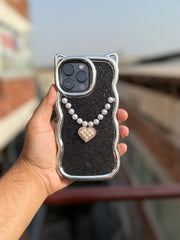 Luxury Stone Chain Case for Women – Chic & Protective