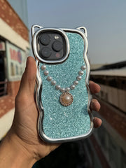 Luxury Stone Chain Case for Women – Chic & Protective