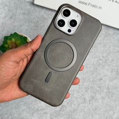 "Premium Leather MagSafe Case for iPhone – Sleek, Stylish & Wireless Charging Ready"