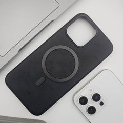 "Premium Leather MagSafe Case for iPhone – Sleek, Stylish & Wireless Charging Ready"