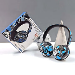 AKZ-38 Graffiti Wireless Headphones | 6D Stereo Sound + Built-in Mic