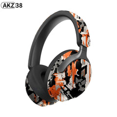 AKZ-38 Graffiti Wireless Headphones | 6D Stereo Sound + Built-in Mic