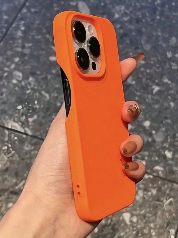 Premium Solid Colour Silicone Shockproof Phone Case – Thick, No-Frame Protection