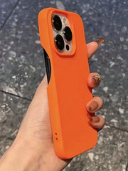 Premium Solid Colour Silicone Shockproof Phone Case – Thick, No-Frame Protection