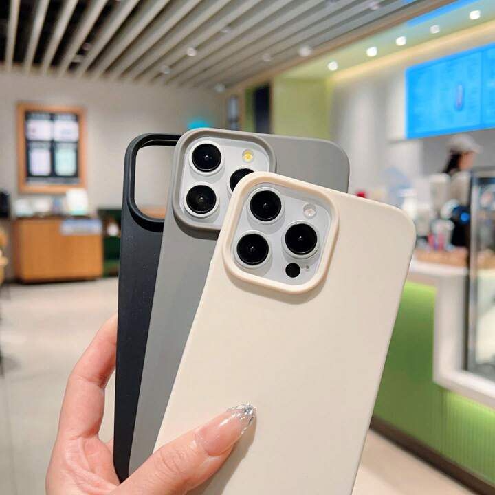 Minimalist Solid Colour iPhone Case – Waterproof, Shockproof & Scratch Resistant Protection