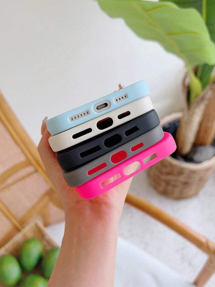 Minimalist Solid Color Silicone Phone Case | Waterproof, Shockproof & Scratch-Resistant for iPhone