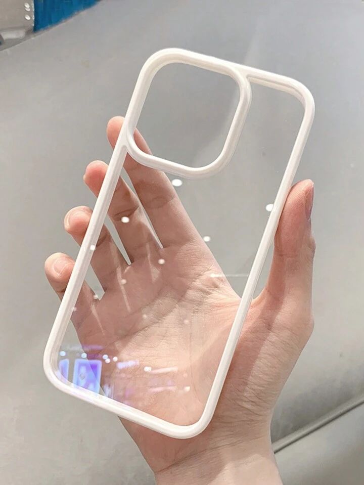 Sleek Minimalist Transparent Acrylic Phone Case – Premium Protection, Modern Design