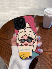 Apple Cartoon Girl Pattern Phone Case – Premium Quality for iPhone 14 Pro Max / Iphone 16 Pro Max